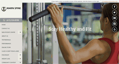 Desktop Screenshot of marinspineandwellness.com